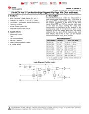 SN74HC74DT datasheet pdf 1 page