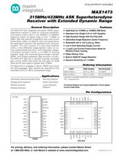 MAX1473EUI+ datasheet pdf 1 page