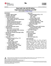 PCM2902CDBR datasheet pdf 1 page