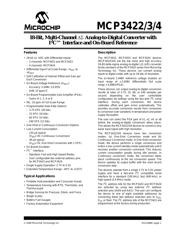 MCP3422A1-E/SN datasheet pdf 1 page