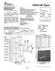 CD4512BNSRG4 datasheet pdf 1 page