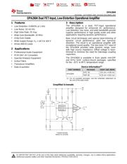 OPA2604AU/2K5E4 datasheet pdf 1 page