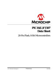 PIC16F1507-E/GZ datasheet pdf 1 page