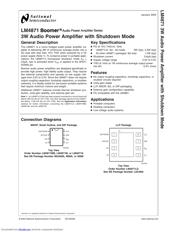 LM4871MMX/NOPB datasheet pdf 1 page