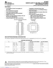 PCF8575DBR datasheet pdf 1 page