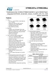 STM8S207R8T6CTR datasheet pdf 1 page