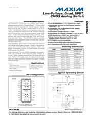 MAX394EUP+ datasheet pdf 1 page