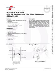 MOC3052SVM datasheet pdf 2 page