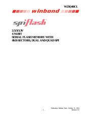 W25Q64CVSFIG datasheet pdf 1 page