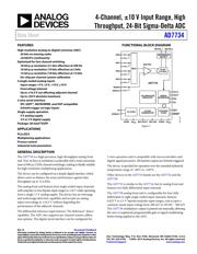 AD7734BRU datasheet pdf 1 page