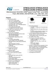 STM32L053R8H6D datasheet pdf 1 page