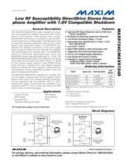 MAX9724DETC+ datasheet pdf 1 page