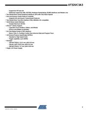 AT32UC3A3256S-CTUT datasheet pdf 2 page