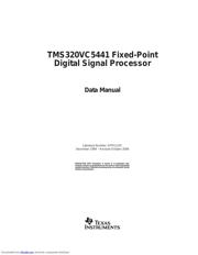 TMS320VC5441GGU datasheet pdf 1 page