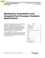 MPC8347VVAGDB datasheet pdf 1 page