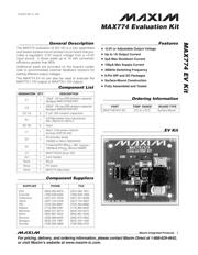 MAX774EVKIT datasheet pdf 1 page