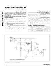 MAX774EVKIT datasheet pdf 2 page