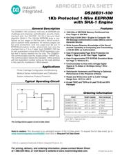 DS28E01-100+ datasheet pdf 1 page