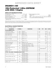 DS28E01-100+ datasheet pdf 2 page