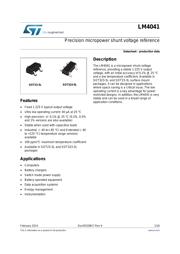 LM4041DIM3-1.2/NOPB datasheet pdf 1 page