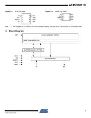 AT45DB011D-SSH-B datasheet pdf 3 page