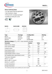 BAS 21 E6327 datasheet pdf 1 page