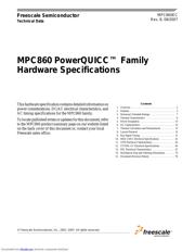MPC860SRCZQ50D4 datasheet pdf 1 page