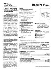 CD4047BNSR datasheet pdf 1 page