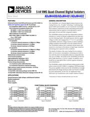 ADUM4401BRIZ datasheet pdf 1 page
