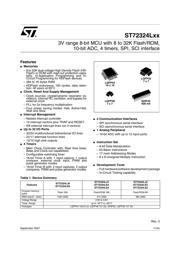 ST72F324LJ2T5 datasheet pdf 1 page