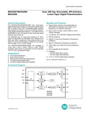 MAX5487ETE+T datasheet pdf 1 page