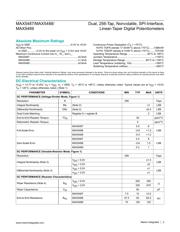 MAX5487ETE+T datasheet pdf 2 page