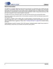 CS8416-CNZR datasheet pdf 2 page