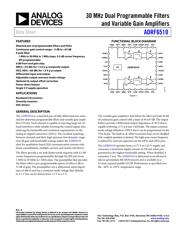 ADRF6510-ACPZ-WP1 datasheet pdf 1 page
