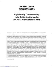 MC68HC705SR3CP datasheet pdf 5 page