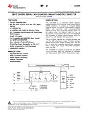 ADS8509IBDB datasheet pdf 1 page