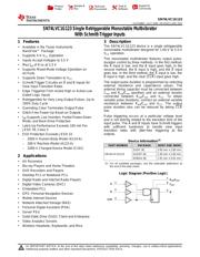 74LVC1G123DCTRG4 datasheet pdf 1 page