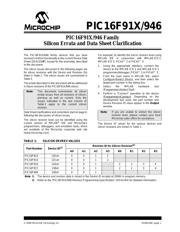 PIC16F917-E/P datasheet pdf 1 page