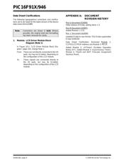 PIC16F917-E/P datasheet pdf 6 page