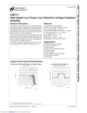 LM6171AIM/NOPB datasheet pdf 1 page