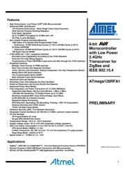 ATMEGA128RFA1 datasheet pdf 1 page