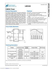 LMC555CMX/NOPB datasheet pdf 1 page