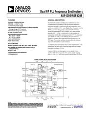 ADF4208BRUZ datasheet pdf 1 page