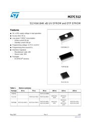 M27C512-10C6 datasheet pdf 1 page