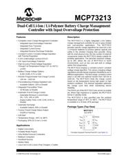 MCP73213T-A61I/MF datasheet pdf 1 page