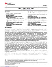 TLK2711AIRCPG4 datasheet pdf 1 page