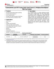 TS3A44159TD2 datasheet pdf 1 page