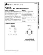 DS90C031TMX/NOPB datasheet pdf 2 page
