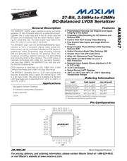 MAX9247ECM+ datasheet pdf 1 page