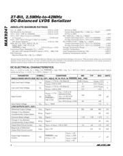 MAX9247ECM+ datasheet pdf 2 page